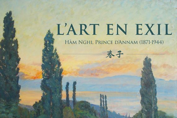 Hàm Nghi (1871-1944), Sans titre, Algérie, vers 1916, huile sur toile, 54 x 65 cm. Collection particulière. - Image en taille réelle, .JPG 460Ko (fenêtre modale)