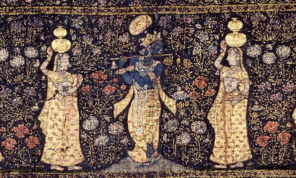 Krishna enchantant les bouvières sirhi - Enlarge image, modal window