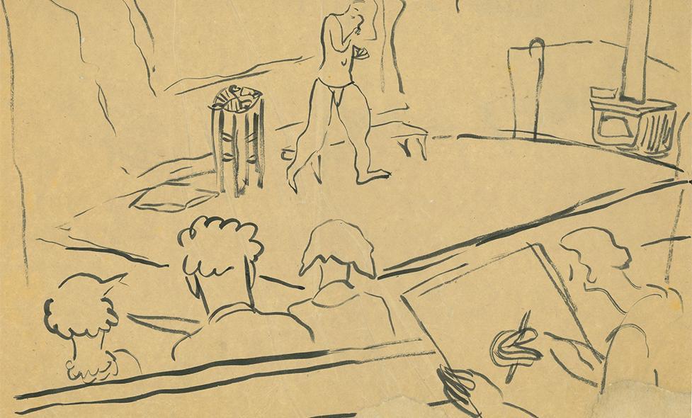 Stage de dessin avec modèle vivant - Agrandir l'image, fenêtre modale